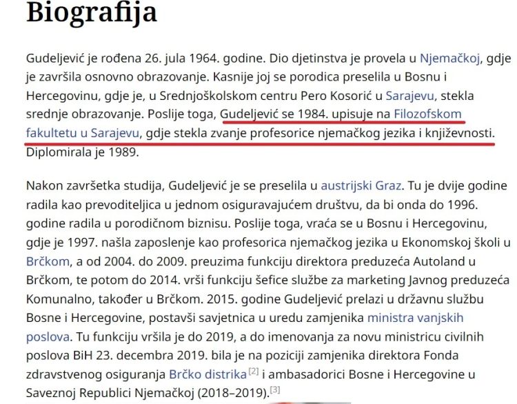 faksimil zvanicne biografije Ankice Gudeljevic