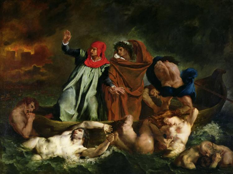 Eugène Delacroix The Barque of Dante