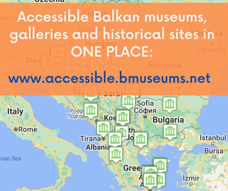 Pristupačni muzeji galerije i historijski lokaliteti Balkana