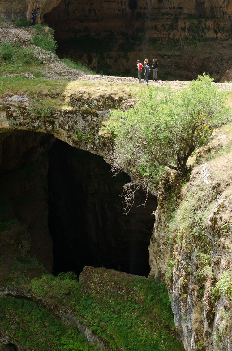 three bridges cave baatara gorge waterfall lebanon 2