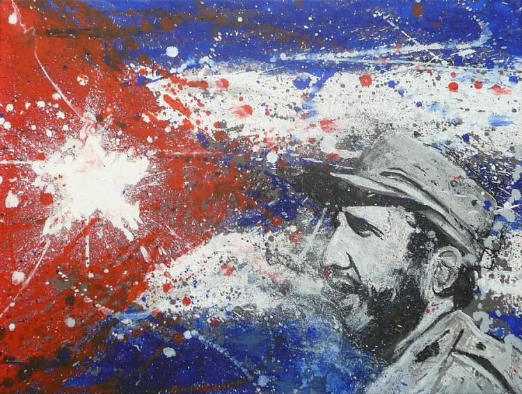 fidel castro cuban flag william mccann
