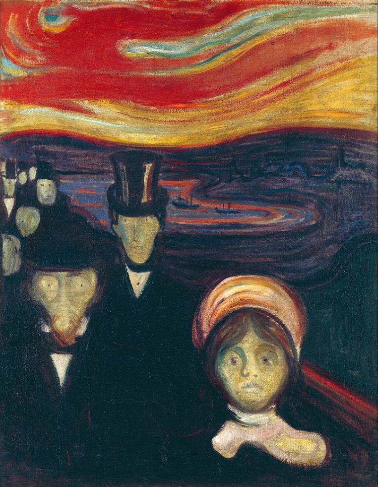 Edvard Munch Anxiety Google Art Project
