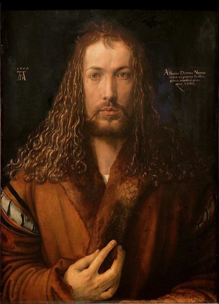 Dürer Selbstbildnis im Pelzrock Alte Pinakothek1