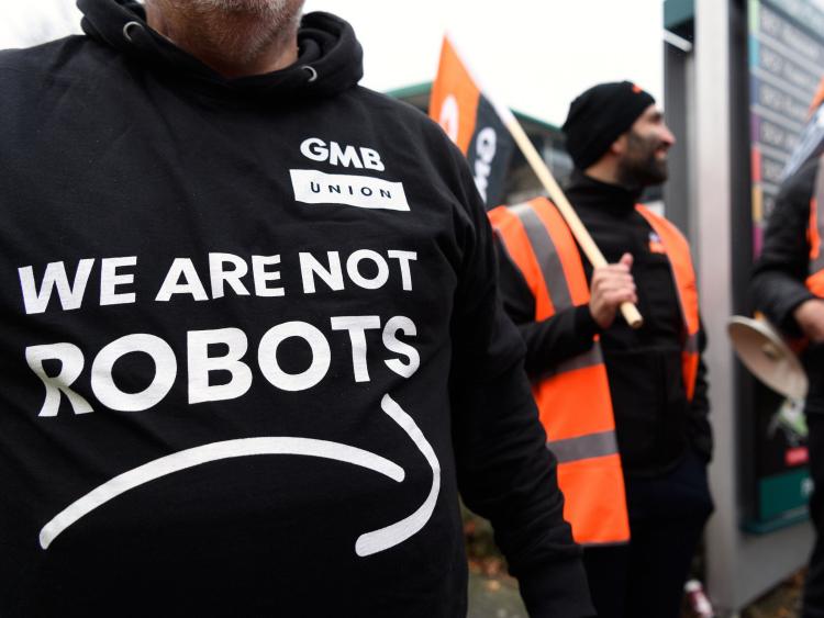 amazon black friday protest milton keynes 1