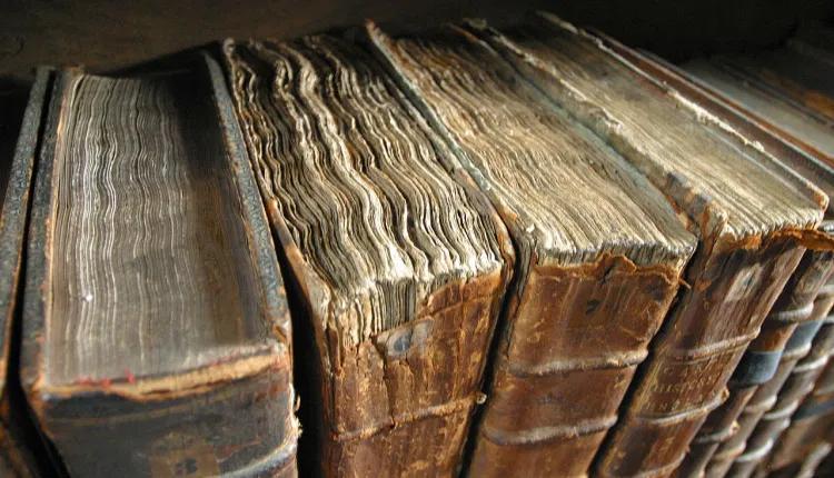 Old book bindings