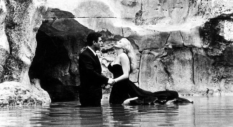 La dolce vita Anita Ekberg Marcello Mastroianni 2