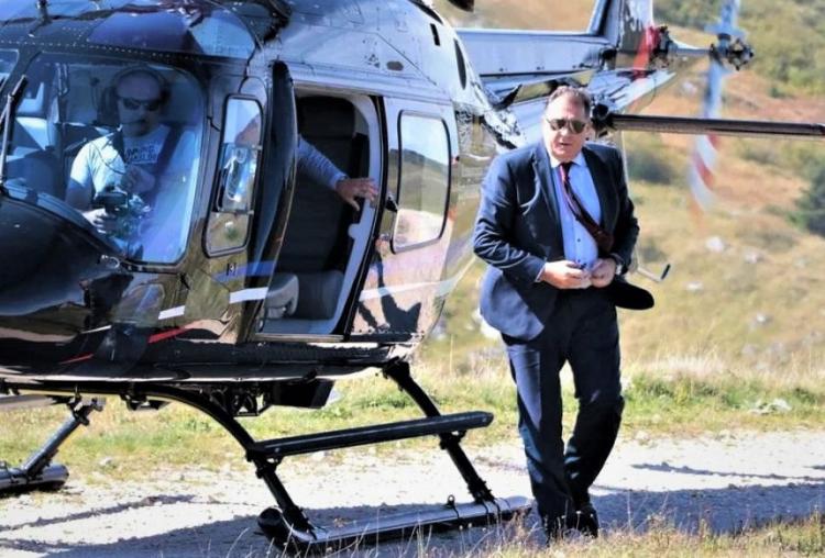 dodik o trosku gradana koristio helikopter da obilazi predizborne skupove