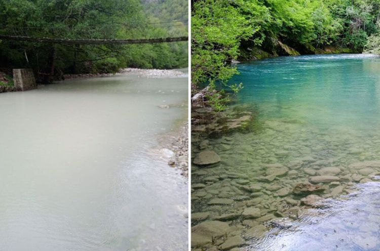 Nakon slika zamućene i vode i pomora riba,inspektori RS utvrdili da je Neretva bistra i nezagađena