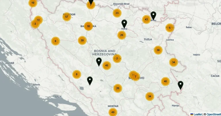 Sada je svima dostupna mapa ratnih zločina i visoke korupcije u Bosni i Hercegovini