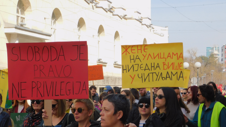 Protestna šetnja za 8.mart