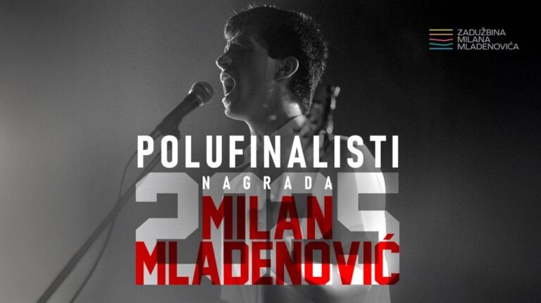 Poznati su polufinalisti Nagrade Milan Mladenović 2025