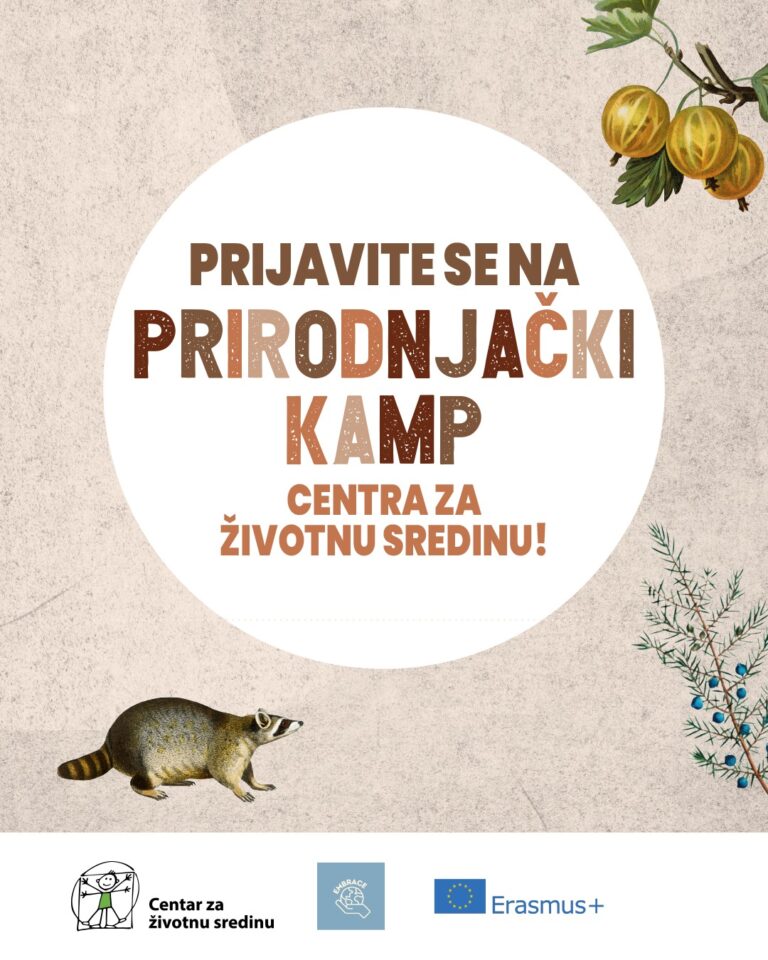CZZS organizuje Prirodnjački kamp za mlade, prijave u toku