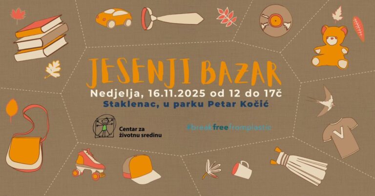 Peti “Jesenji bazar” Centra za životnu sredinu – nova prilika za razmjenu i promišljanje navika
