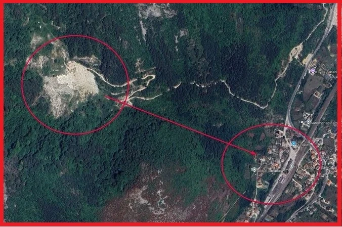 google mapa Donja Jablanica