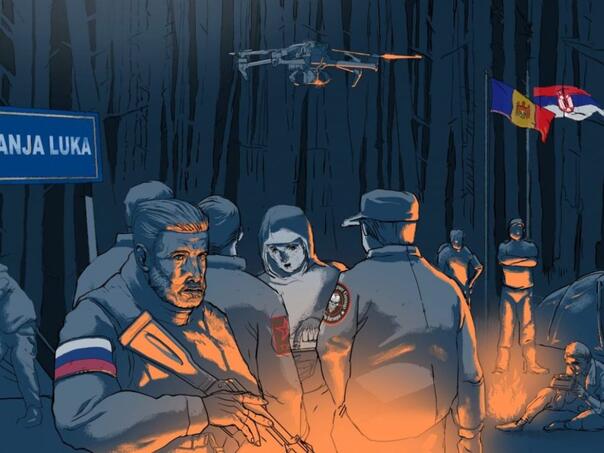 Kamp za vojnu obuku proruskih snaga ilustracija Detektor.ba