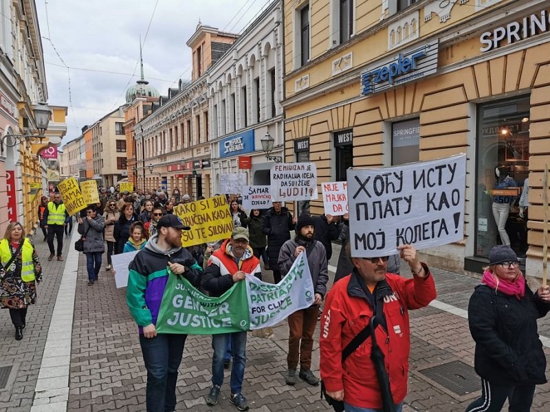 Osmomartovski marš u Banjaluci RAS Srbija