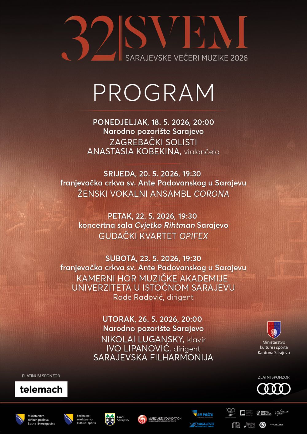 program sarajevske večeri muzike