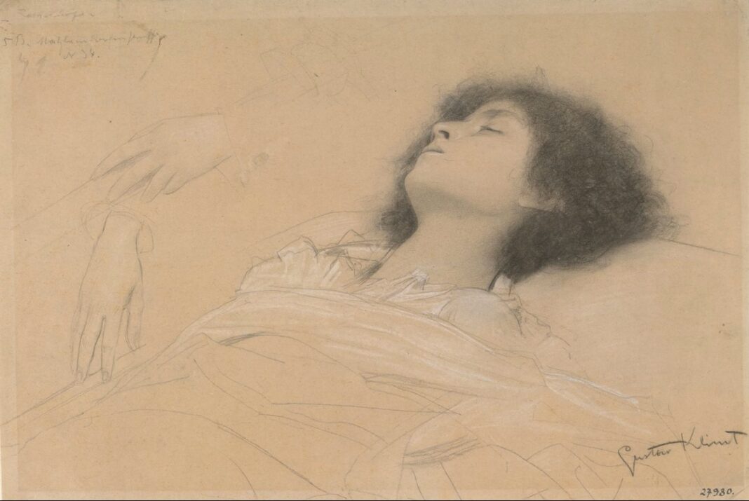 crtež Djevojčica, Gustav Klimt
