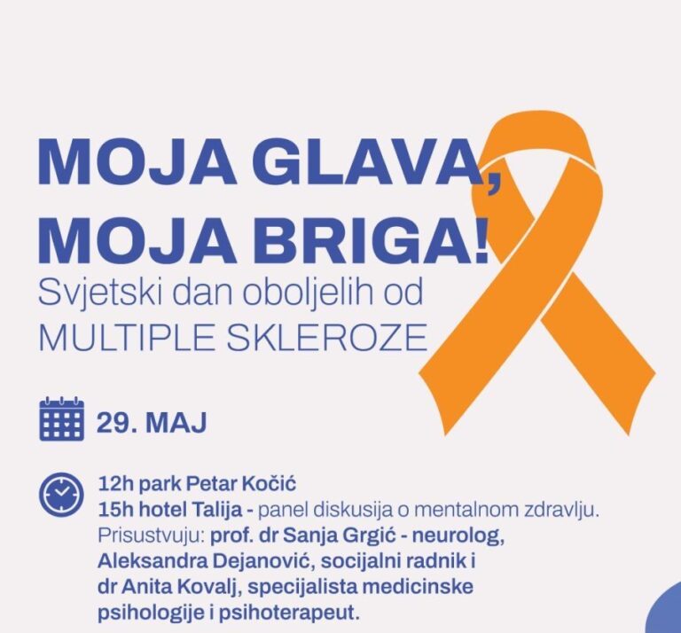 Obilježavanje Svjetskog dana oboljelih od multiple skleroze pod motom „Moja glava, moja briga“