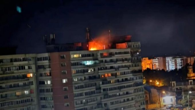 Pogođena zgrada u rumuniji IGSU
