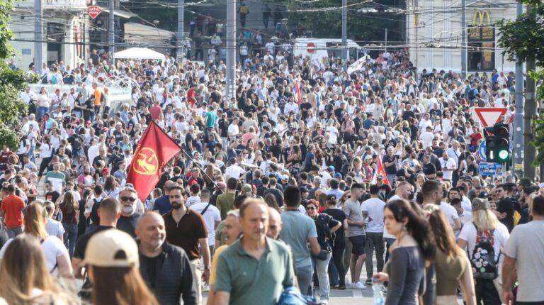 Slavija u Beogradu studentski protesti Danas