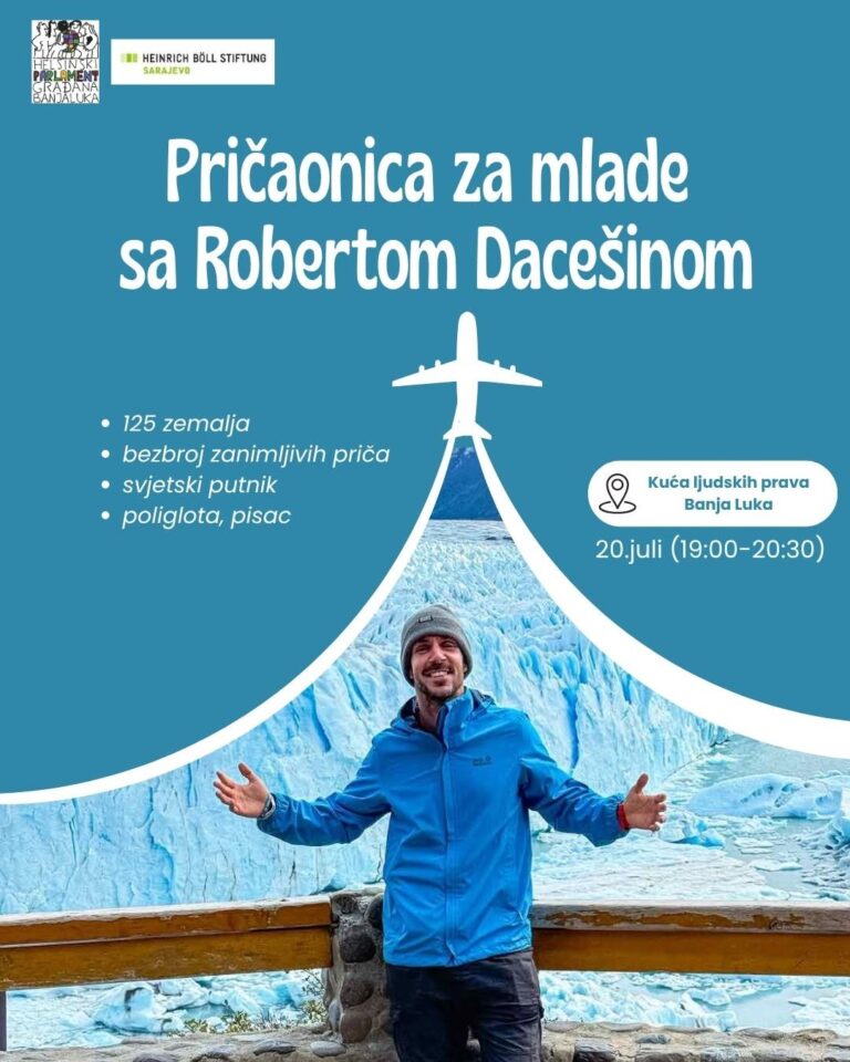 Kuća ljudskih prava – Pričaonica za mlade s Robertom Dacešinom
