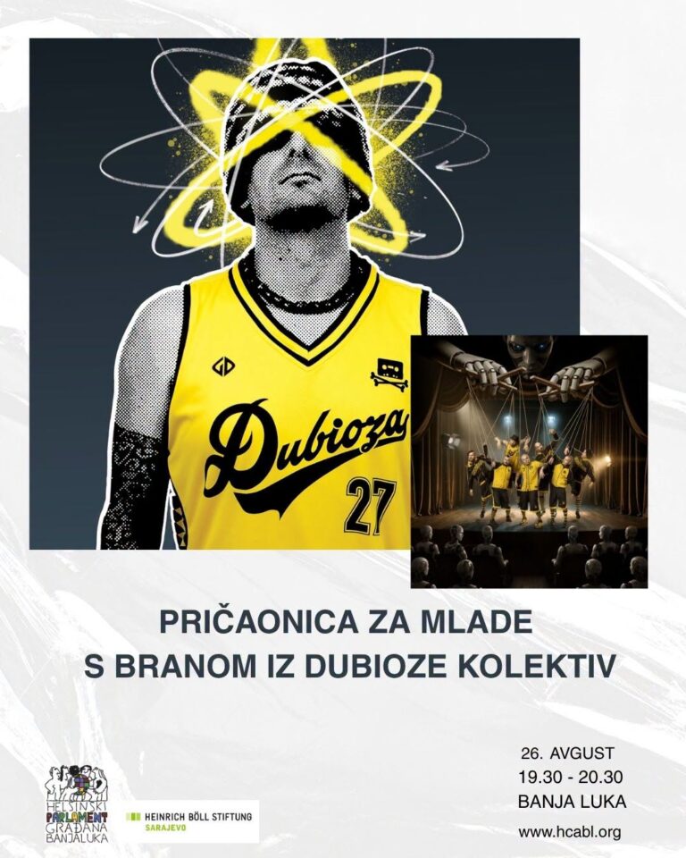 Brano Jakubović iz grupe Dubioza kolektiv u novoj Pričaonici za mlade